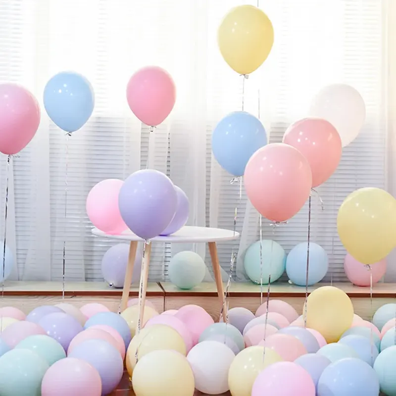 10 tommer macaron balloner