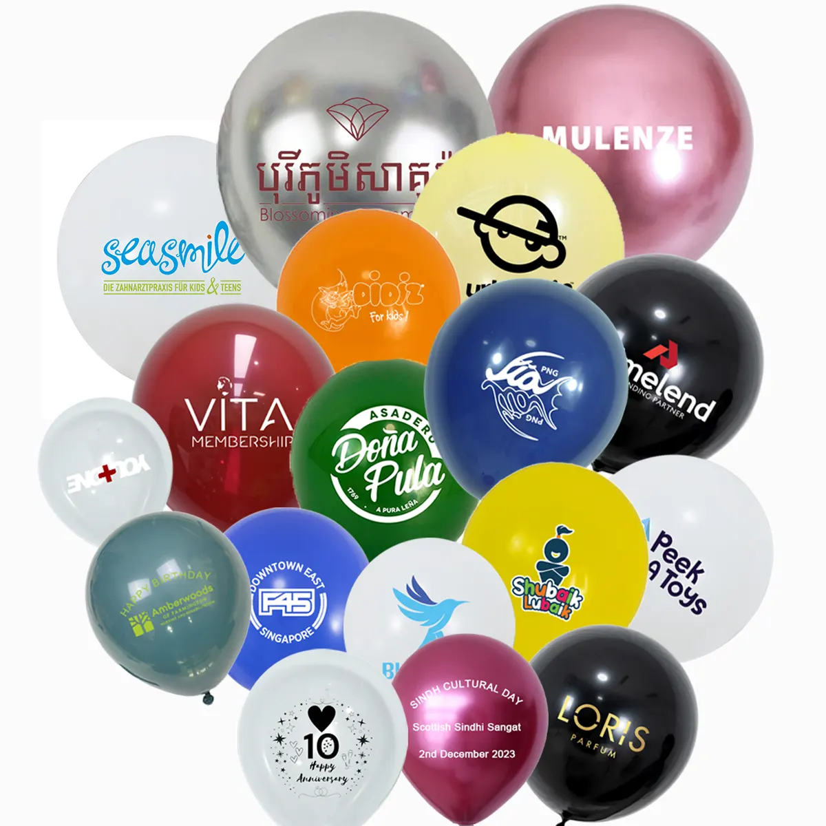 Brugerdefineret trykt latexballon