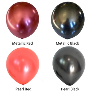 Pearl vs metalliske latex balloner