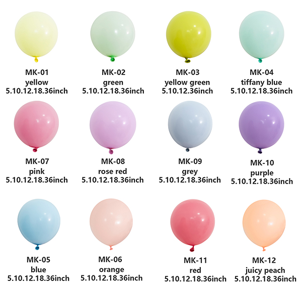 Sådan specificerer du Macaron Latex ballonfarver i blandede pakker