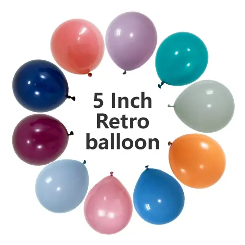 5 tommer retro latex balloner