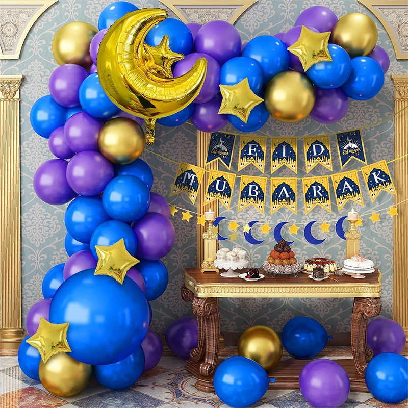 Ballon sæt med Eid Mubarak folie ballon