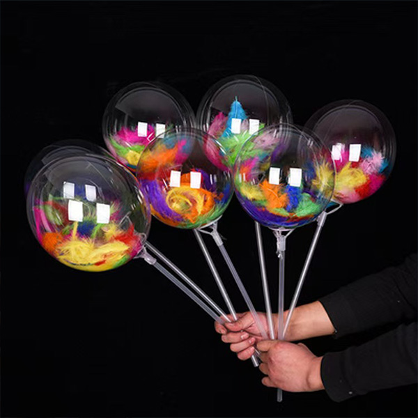 Bobo ballon med fjerfyldning