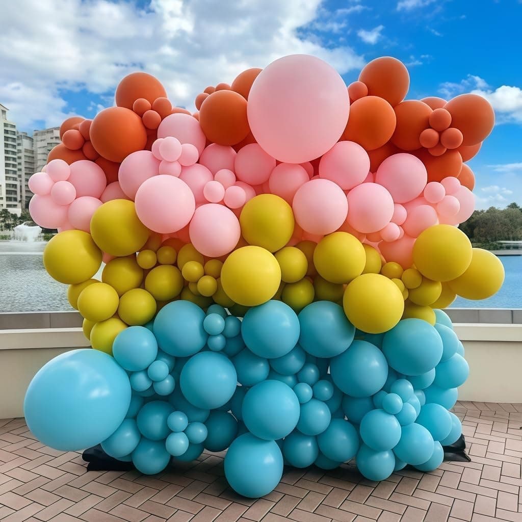 Boho retro ballonguirlandesæt
