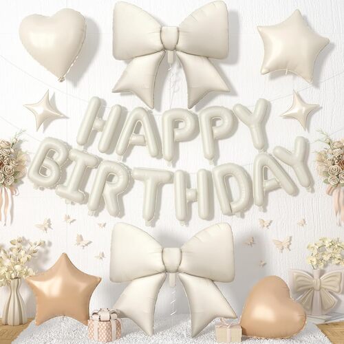 Sløjfe knude ballon fødselsdagssæt