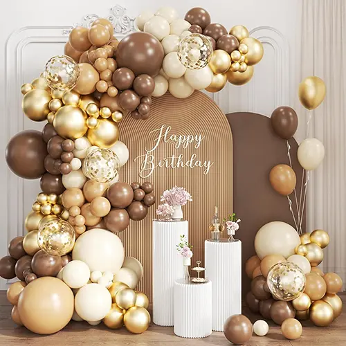 Kamelfarve ballonbuesæt