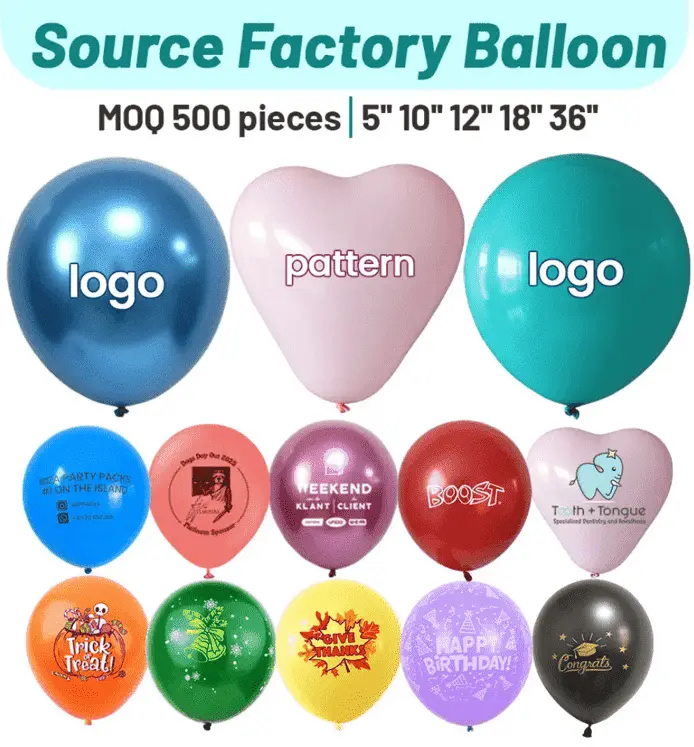 Custom logo latex balloner