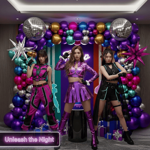 Disco ballon bue sæt