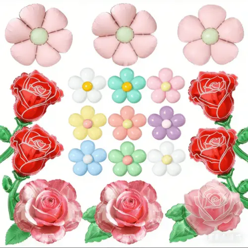 Blomster folie balloner