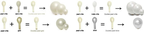 double pearl balloon