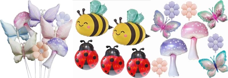 Spring themed foil balloon