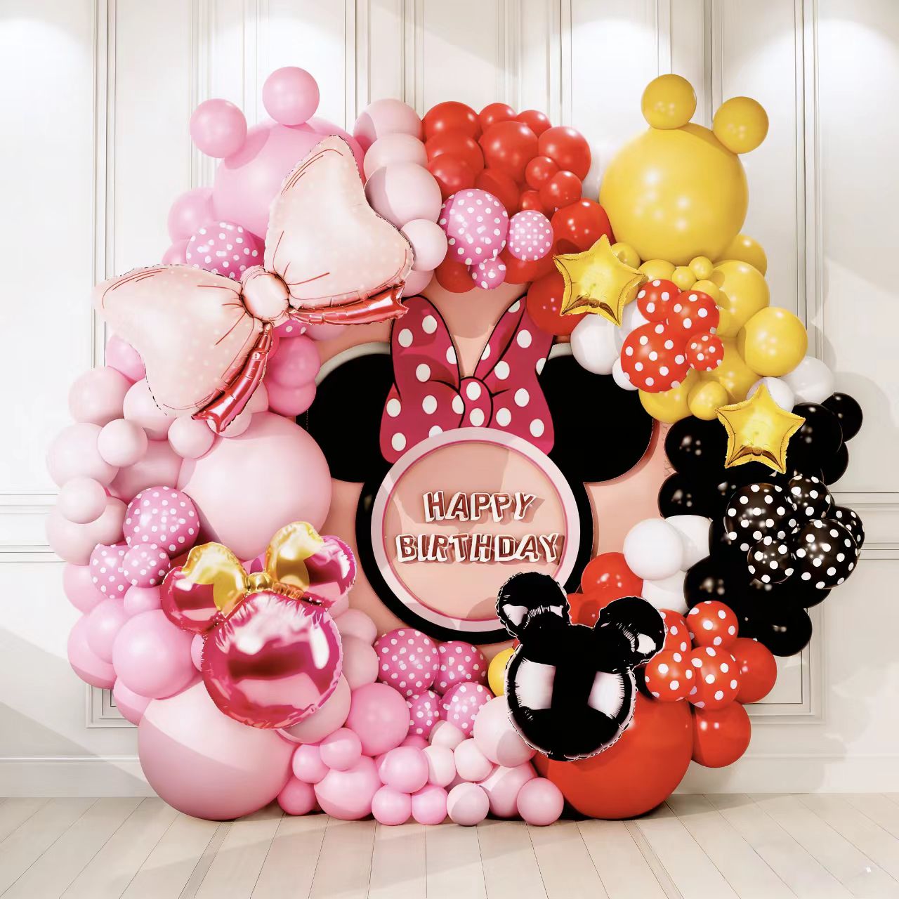 Mickey og Minnie Balloon Arch