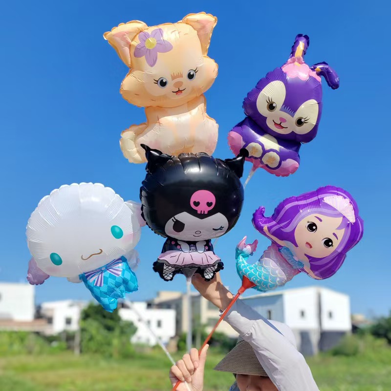 mini folieballoner på pinde