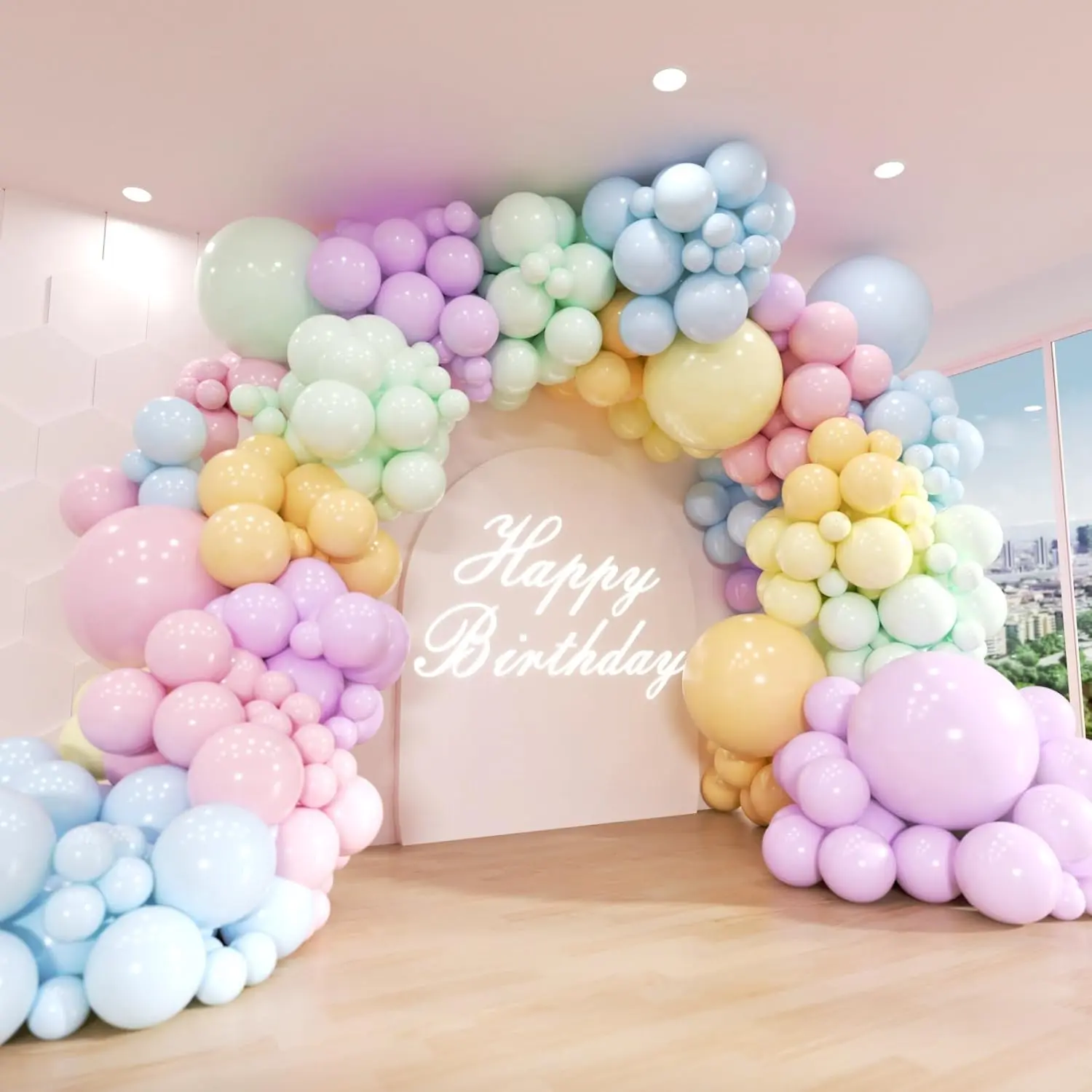 Pastel ballonbue