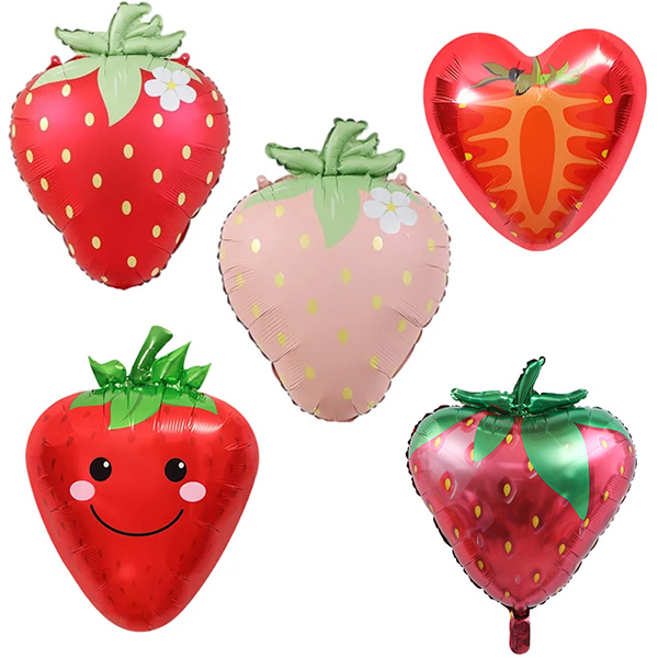 Jordbær folie ballon