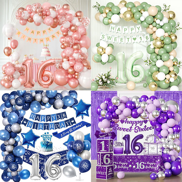 Sød 16 ballonbue